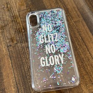 iPhone X kate spade glitter case. No Glitz no glory